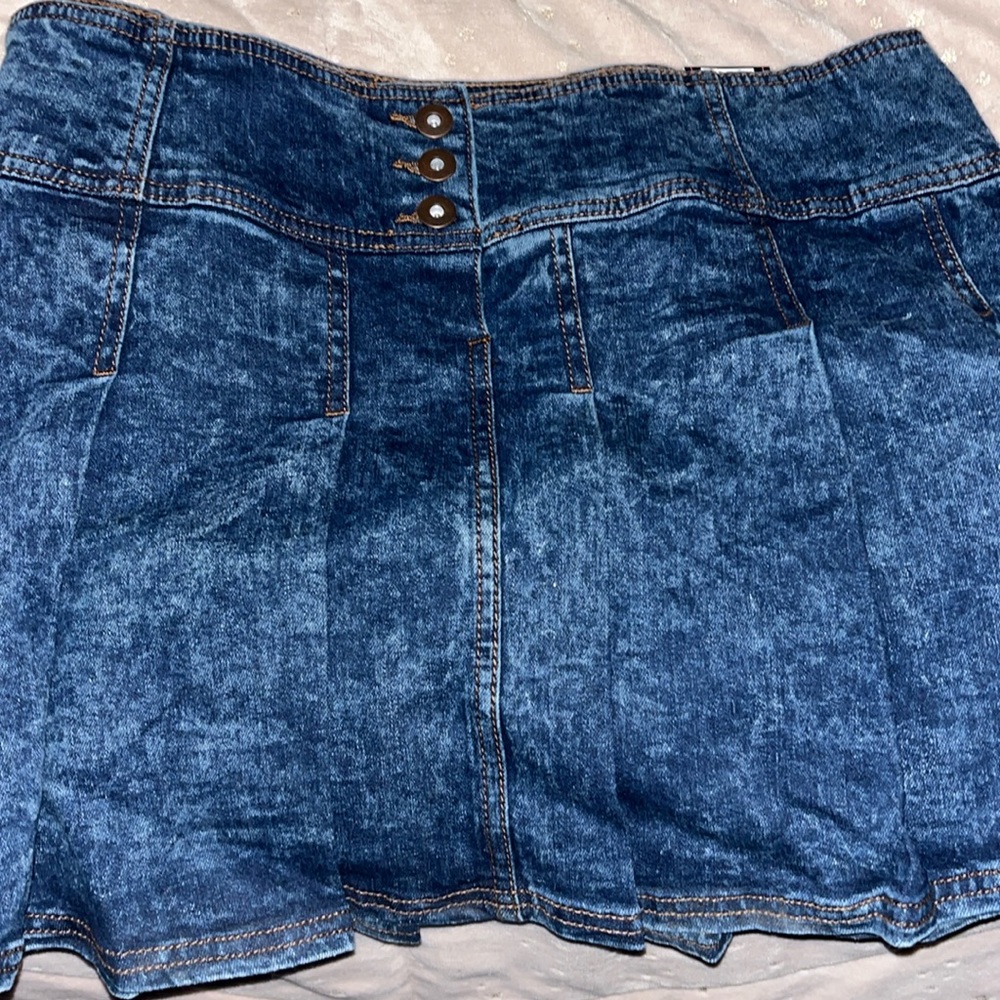 No Boundaries Denim Skirt